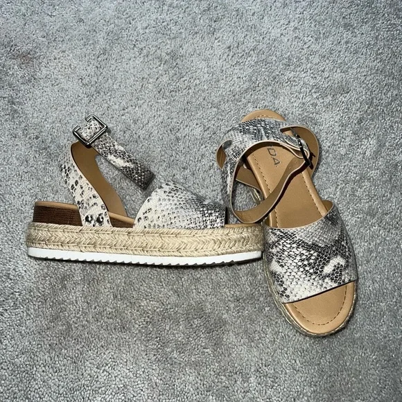 SODA Sandals Espadrille Python - Picture 2 of 7